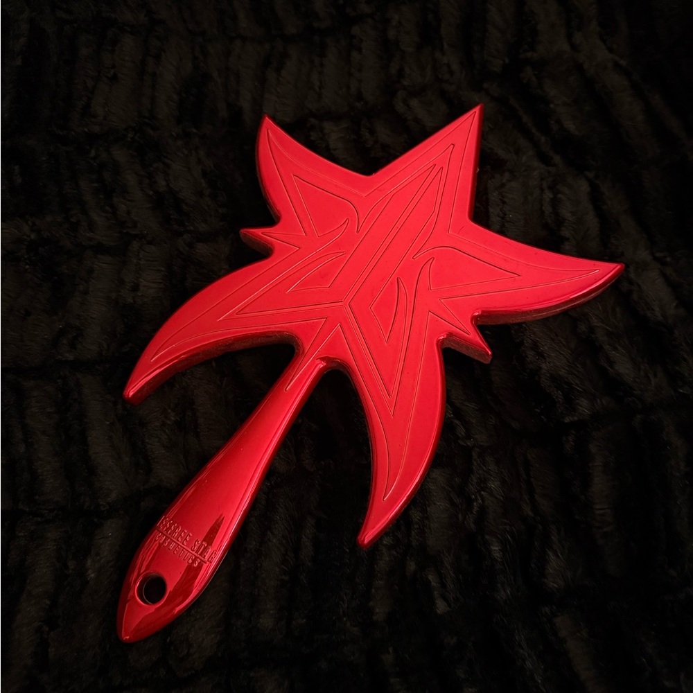 Rare Jeffree Star Limited Edition Weirdo Red Chrome Large Handheld Mirror